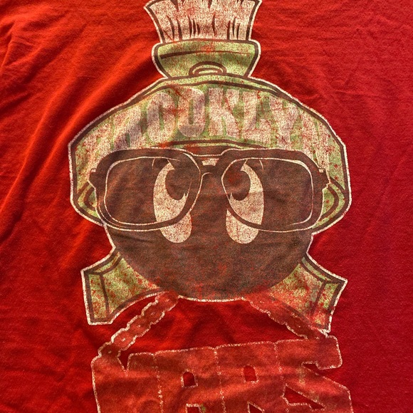 Air Jordan Shirt Women’s Brooklyn Mars Spike Lee Space Jam Tee-Red-Size Small - Picture 3 of 4